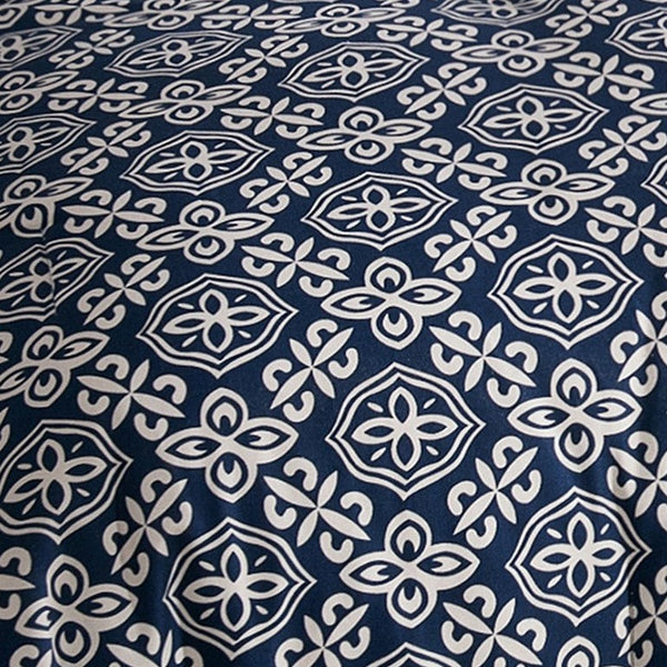 Hiend Accents St. Clair Bedding Set - Nautical-inspired 4-piece Ensemble For A Stylish Bedroom Retreat Navy,White Comforter ,Face, 100% Cotton,Back, 100% Polyester. Bed Skirt ,Skirt, 100% Cotton,Decking, 100% Polyester. Pillow Sham ,95% Cotton,5% Polyester. Lk1682-sk-oc