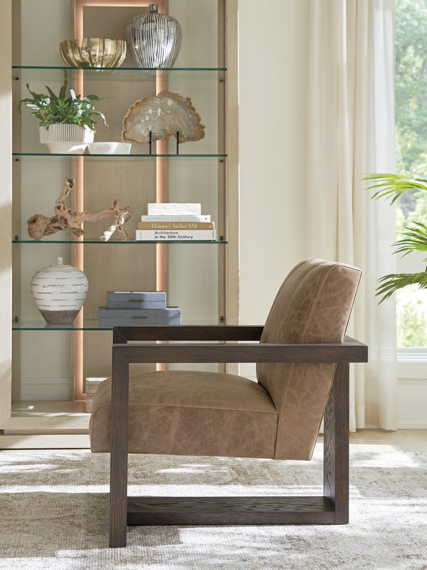 Lexington Tommy Bahama Home Flanders Leather Chair: Embrace Contemporary Elegance With Clean Lines And Luxurious Comfort   Ll1508-11-40