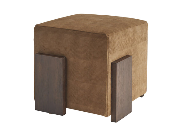 Lexington Tommy Bahama Home Hamden Leather Ottoman - Elevate Your Space With Chic Design, White Oak Finish & Contemporary Style   Ll1537-44-40