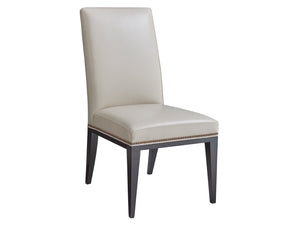 Lexington Lowell Leather Dining Chair - Luxurious Upholstered Seating With Elegant Nailhead Trim Options   Ll1847-12-40