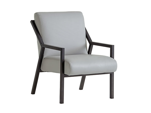 Lexington Weldon Leather Chair - Stylish Contemporary Design With Clean Lines And Elegant Oak Finish Accents   Ll1866-11-40