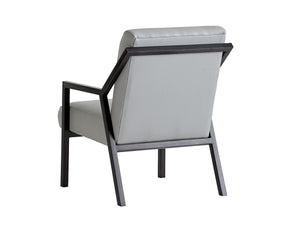 Lexington Weldon Leather Chair - Stylish Contemporary Design With Clean Lines And Elegant Oak Finish Accents   Ll1866-11-40