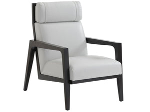 Lexington Covina Premium Leather Accent Chair Mid-century Modern Style for Living Room or Den LL1896-11-60