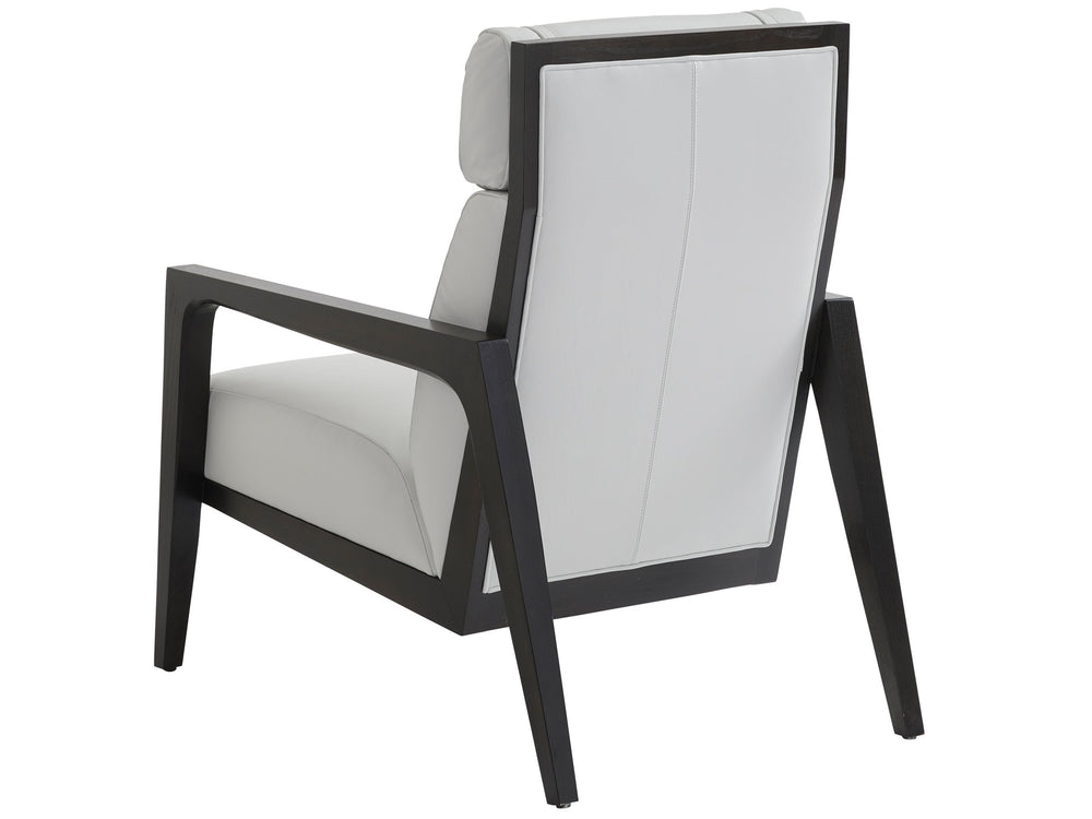 Lexington Covina Premium Leather Accent Chair Mid-century Modern Style for Living Room or Den LL1896-11-60