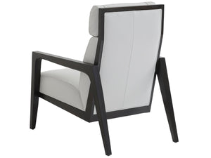 Lexington Covina Premium Leather Accent Chair Mid-century Modern Style for Living Room or Den LL1896-11-60