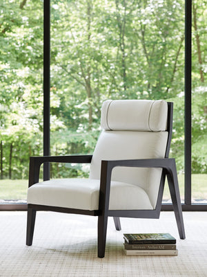 Lexington Covina Premium Leather Accent Chair Mid-century Modern Style for Living Room or Den LL1896-11-60