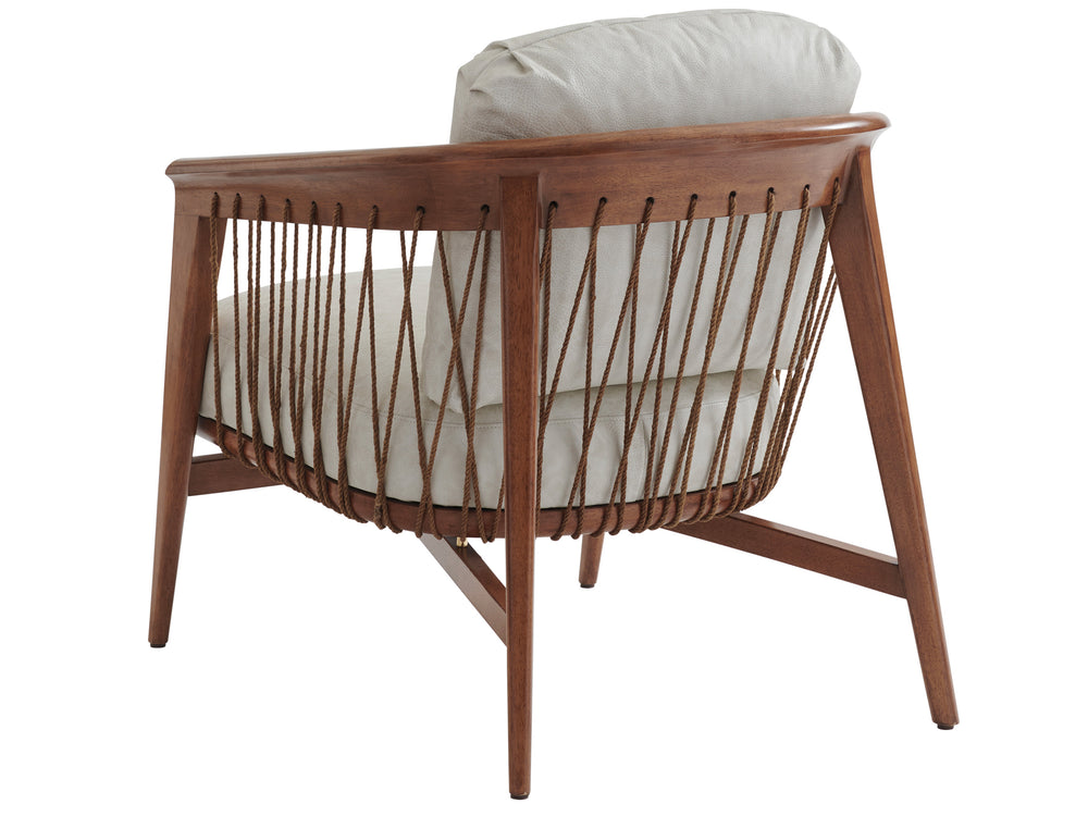 Lexington Tommy Bahama Home Davita Leather Chair - Luxurious Mid-century Modern Design With Warm Finish For Effortless Style   Ll1928-11-40