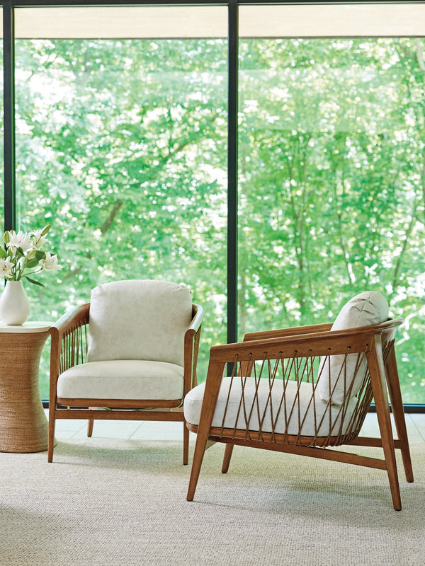 Lexington Tommy Bahama Home Davita Leather Chair - Luxurious Mid-century Modern Design With Warm Finish For Effortless Style   Ll1928-11-40