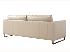 Lexington Nob Hill Leather Sofa - Contemporary Casual Elegance With Urban Edge And Relaxed Upholstered Comfort   Ll1931-33-40