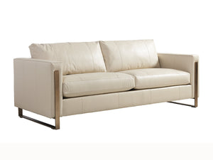 Lexington Nob Hill Leather Sofa - Contemporary Casual Elegance With Urban Edge And Relaxed Upholstered Comfort   Ll1931-33-40