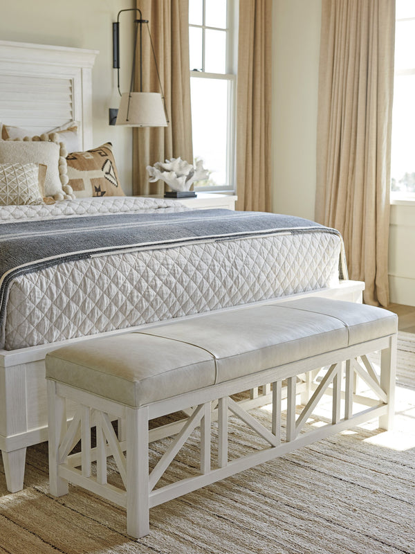 Lexington Tommy Bahama Home Royal Palm Louvered Bed - Embrace Coastal Elegance With Quintessential Design And Timeless Charm Caribbean Sands  570-144c
