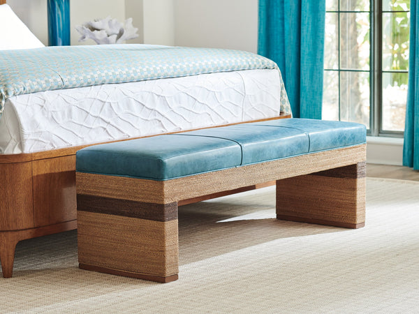 Lexington Tommy Bahama Home Rosemead Bed Bench - Elegant Palm Desert Collection With Luxurious Mid-century Modern Design   Ll1946-25-40