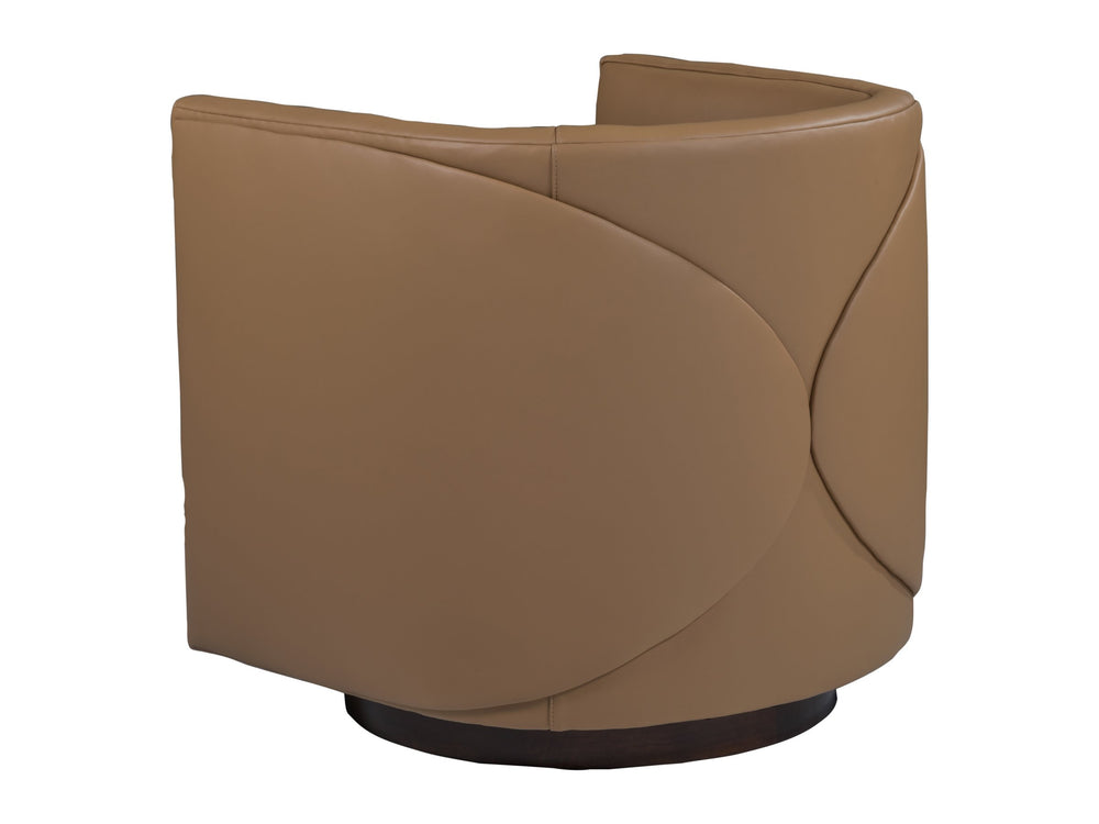 Lexington Ingrid Leather Swivel Accent Chair with 360 Degree Base for Modern Living Rooms LL2632-11SW-60