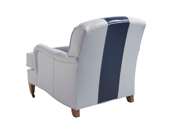 Lexington Barclay Butera Sydney Leather Chair With Luxurious Brass Casters For Timeless Elegance And Comfort In Any Space   Ll5110-11baa-40