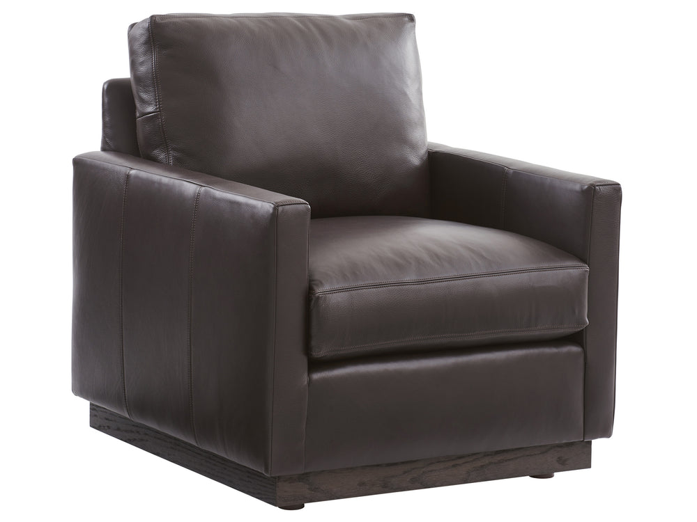 Lexington Barclay Butera Meadow View Leather Chair - Exquisite Upholstery Design With Ultra Down Comfort For Elegant Living Spaces   Ll5165-11-40