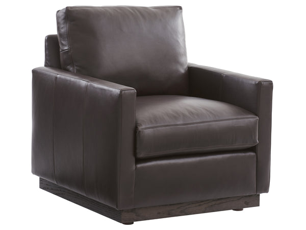 Lexington Barclay Butera Meadow View Leather Chair - Exquisite Upholstery Design With Ultra Down Comfort For Elegant Living Spaces   Ll5165-11-40