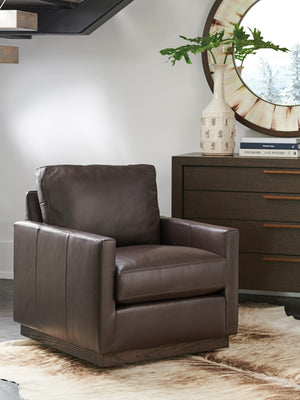 Lexington Barclay Butera Meadow View Leather Chair - Exquisite Upholstery Design With Ultra Down Comfort For Elegant Living Spaces   Ll5165-11-40