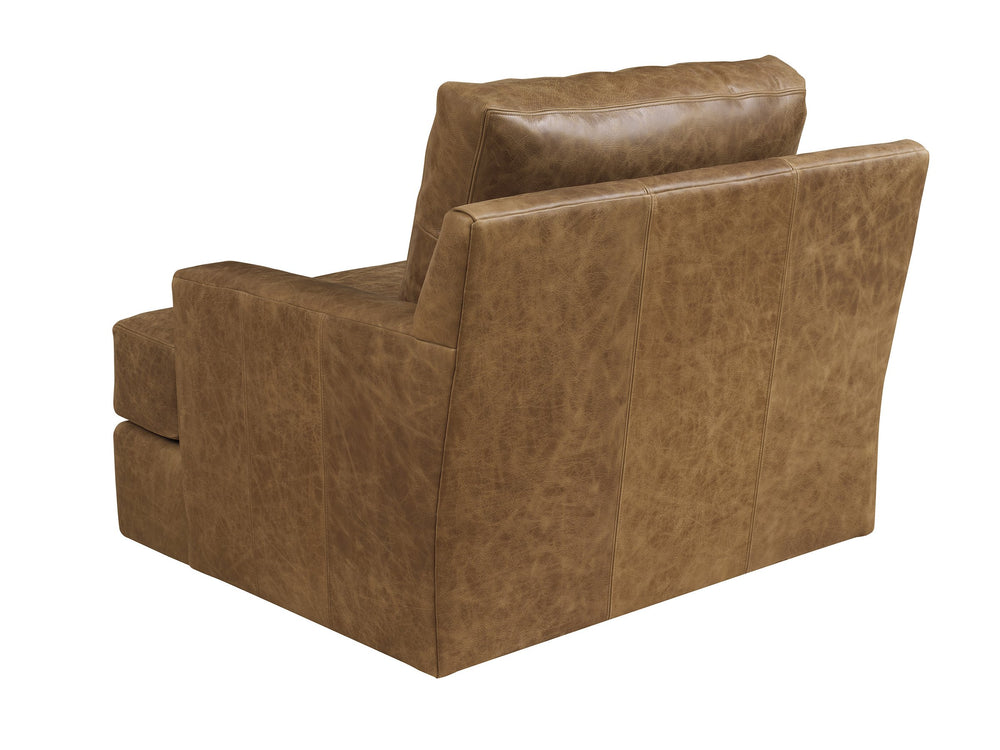 Lexington Millington Premium Leather Lounge Chair Bench Made Hardwood Frame Living Room Accent LL5172-11-60