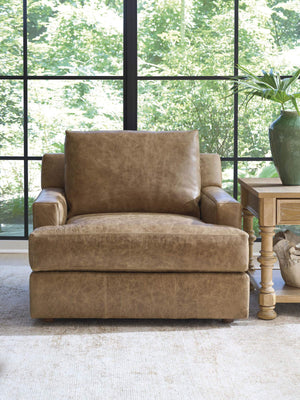 Millington Premium Leather Lounge Chair Bench Made Hardwood Frame Living Room Accent