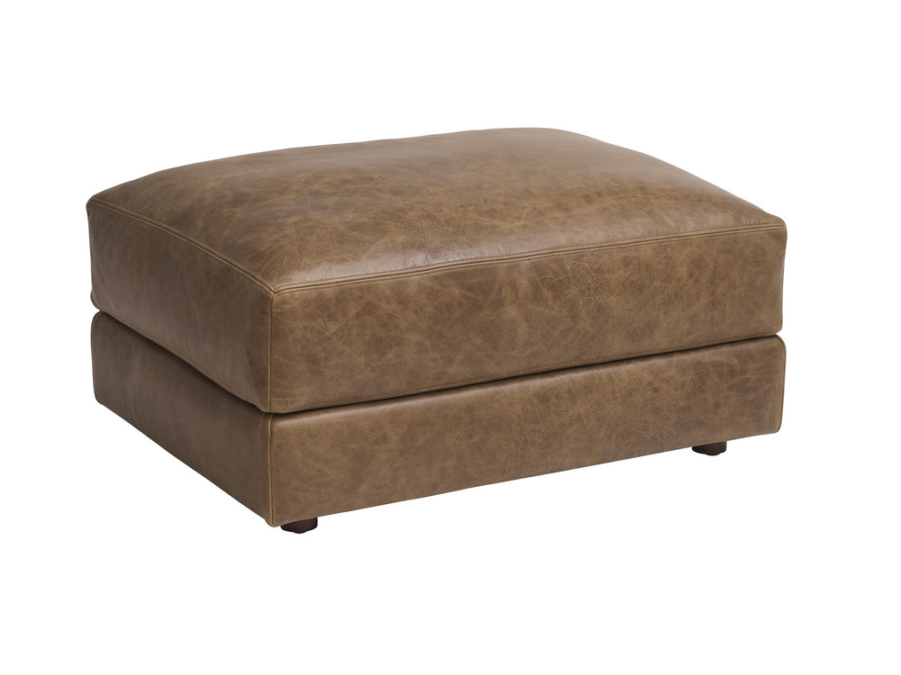Lexington Millington Hand-tailored Leather Ottoman Artisan Bench-made Accent for Living Rooms LL5172-44-60