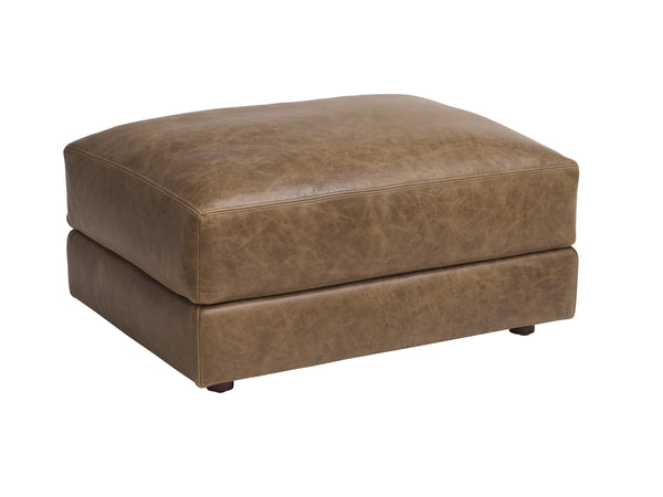 Lexington Millington Hand-tailored Leather Ottoman Artisan Bench-made Accent for Living Rooms LL5172-44-60