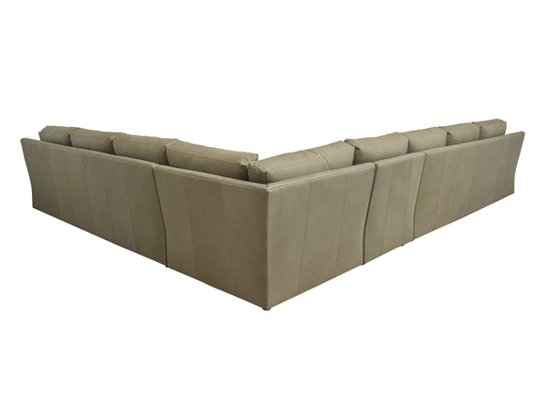 Millington Premium Leather Sectional Bench Made Artisan Crafted for Elegant Living