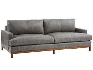 Lexington Barclay Butera Horizon Leather Sofa - Timeless Elegance With Calais Brass Finish And Ultra Comfortable Cushions   Ll5178-33cb-40