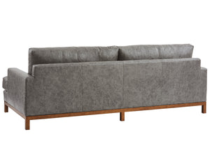 Lexington Barclay Butera Horizon Leather Sofa - Timeless Elegance With Calais Brass Finish And Ultra Comfortable Cushions   Ll5178-33cb-40