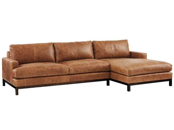 Lexington Barclay Butera Horizon Leather Sectional Sofa - Artisan-crafted Elegance For Stylish Living Spaces And Comfort   Ll5178-50s-40