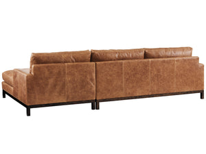 Lexington Barclay Butera Horizon Leather Sectional Sofa - Artisan-crafted Elegance For Stylish Living Spaces And Comfort   Ll5178-50s-40