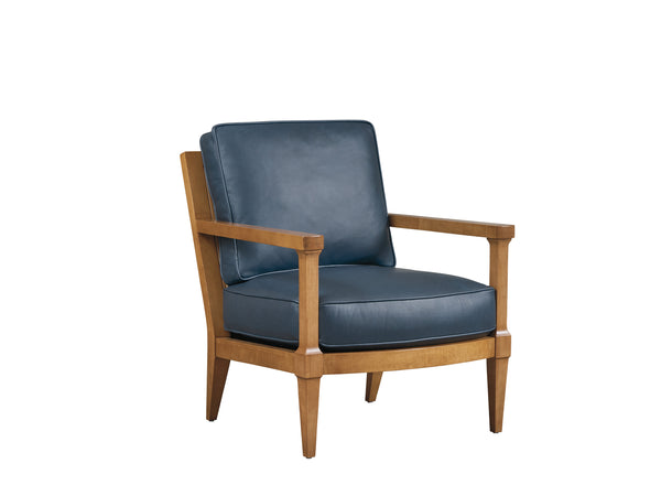 Lexington Barclay Butera Splashes Elegant Leather Chair By Barclay Butera – Custom Upholstery With Ultra Down Cushion Comfort   Ll5304-11-40