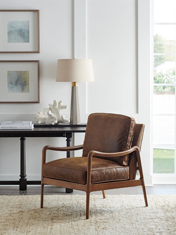 Lexington Barclay Butera Leblanc Leather Chair - Exquisite Upholstered Elegance With Ultra Down Comfort For Timeless Style   Ll5308-11-40