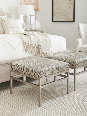 Lexington Barclay Butera Lucca Leather Ottoman - Exquisite Upholstered Seating With Artisan Craftsmanship For Elegant Spaces   Ll5460-44-40