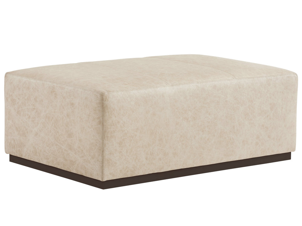 Lexington Sterling Premium Leather Cocktail Ottoman Handcrafted for Elegant Living Room Lounges LL5465-46-60