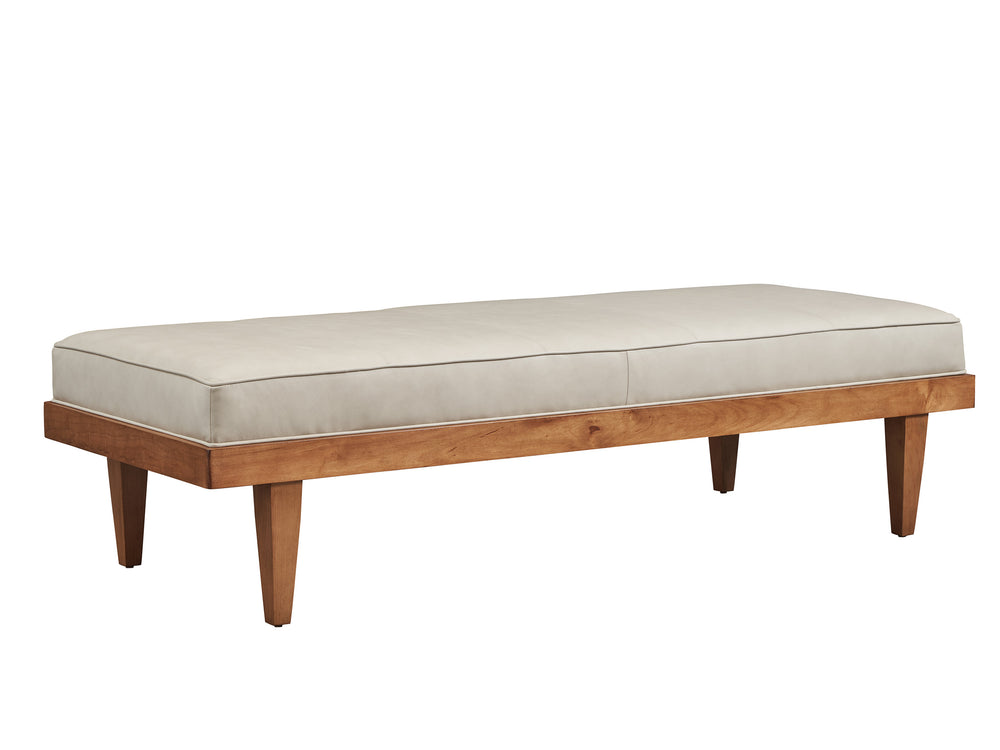 Lexington Barclay Butera Lagunita Leather Bench – Stylish Upholstered Seating By Barclay Butera For Elegant Home Décor   Ll5466-46-40