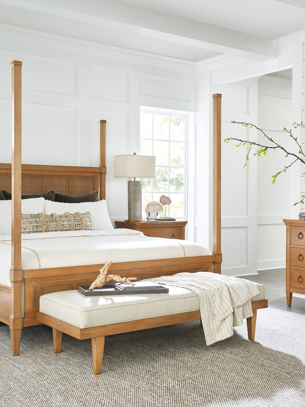 Lexington Barclay Butera Lagunita Leather Bench – Stylish Upholstered Seating By Barclay Butera For Elegant Home Décor   Ll5466-46-40