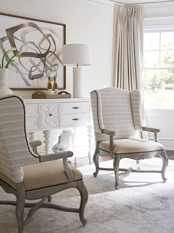 Lexington Barclay Butera Patras Leather Chair - Elegant Upholstered Design By Barclay Butera With Exquisite Nailhead Trim   Ll5575-11-41