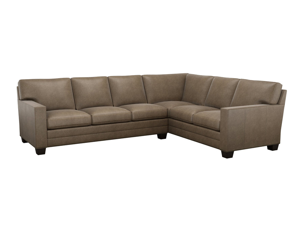 Lexington Brayden Handcrafted Leather Sectional for Spacious Living Rooms with Custom Configuration LL6390-50S-80