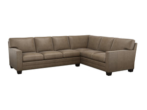 Lexington Brayden Handcrafted Leather Sectional for Spacious Living Rooms with Custom Configuration LL6390-50S-80