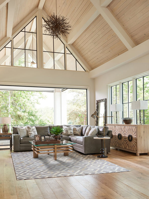 Lexington Tommy Bahama Home Atherton Floor Mirror – Global Transitional Design With Aged Bronze Frame & Natural Oak Finish Newcastle  566-902