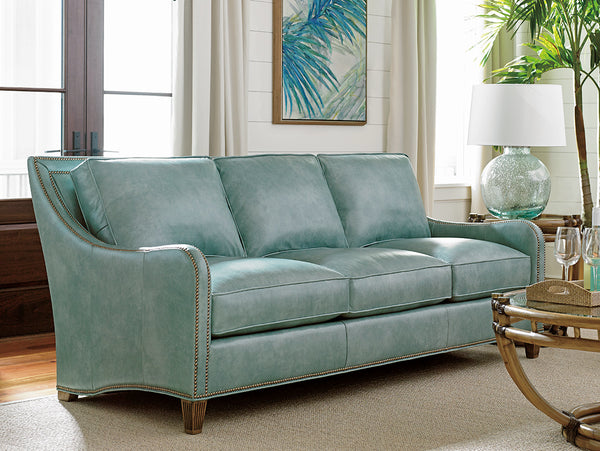 Lexington Tommy Bahama Home Koko Leather Sofa - Embrace Casual Elegance With Luxurious Comfort And Timeless Island Style Living   Ll7212-33-40