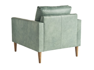 Lexington Tommy Bahama Home Marcella Leather Chair - Contemporary Design With White Oak, Ultra Down Seat Cushion & Elegant Accents   Ll7305-11-40