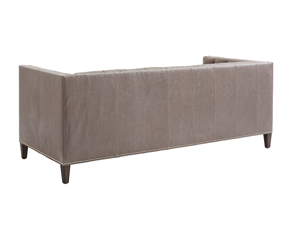 Lexington Camille Leather Sofa - Luxurious Modern Design With Hand-glazed Finish, Tufted Back & Elegant Accents   Ll7569-33-40