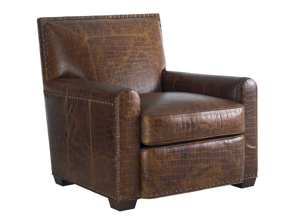 Lexington Tommy Bahama Home Stirling Park Leather Chair - Luxurious Upholstered Seating With Custom Styles For Elegant Living   Ll7576-11-40