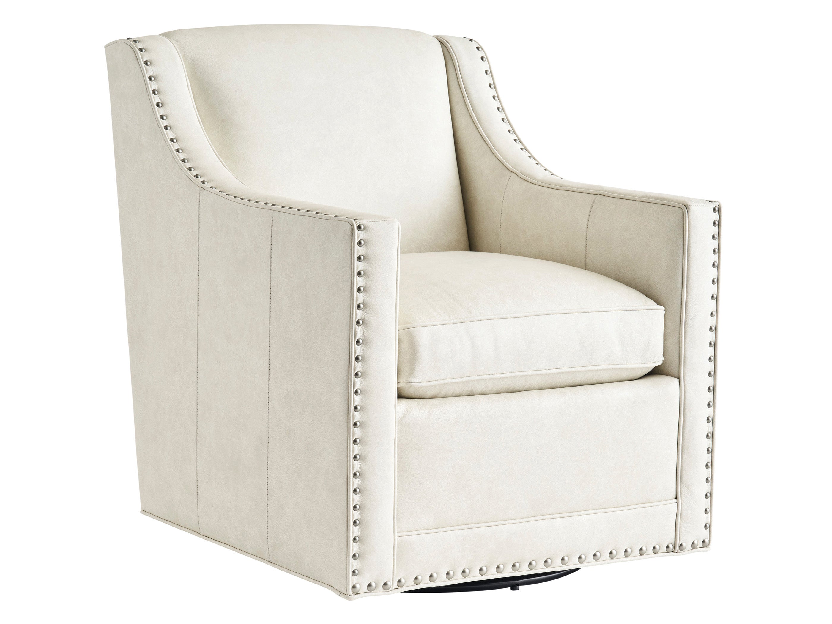 Barrier Leather Swivel Chair - Luxurious Upholstered Seating with Cust