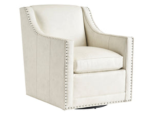 Lexington Barrier Leather Swivel Chair - Luxurious Upholstered Seating With Customizable Finishes & Comfort   Ll7620-11sw-46