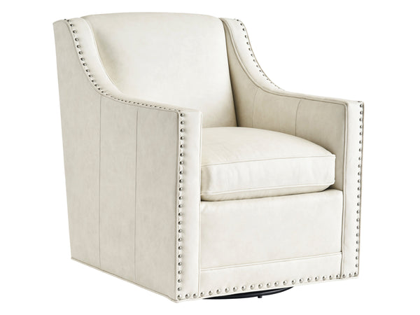 Lexington Barrier Leather Swivel Chair - Luxurious Upholstered Seating With Customizable Finishes & Comfort   Ll7620-11sw-46