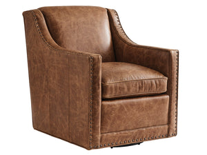 Lexington Barrier Leather Swivel Chair - Luxurious Upholstered Seating With Customizable Finishes & Comfort   Ll7620-11sw-45