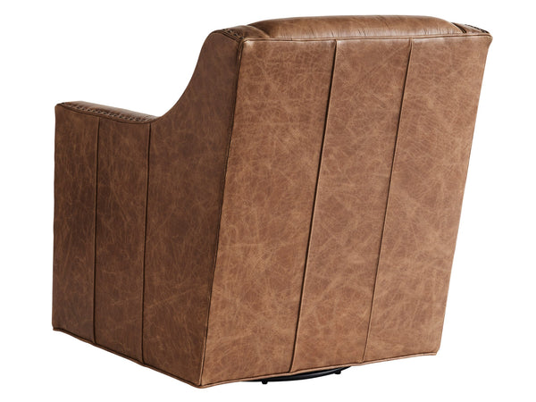 Lexington Barrier Leather Swivel Chair - Luxurious Upholstered Seating With Customizable Finishes & Comfort   Ll7620-11sw-45