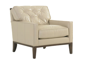 Lexington Fernhill Leather Lounge Chair - Classic Contemporary Design With Ultra Down Comfort For Modern Luxury   Ll7646-11-40